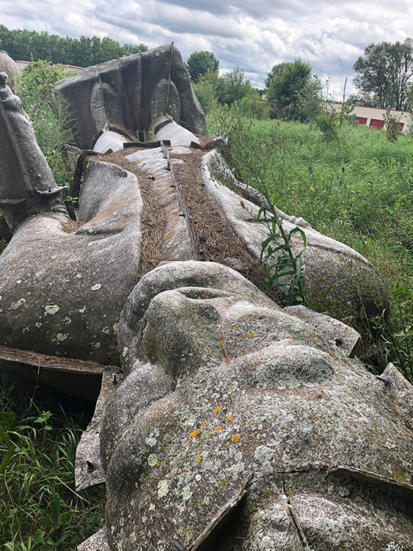 We went to western Wisconsin to stroll through a graveyard for fiberglass molds