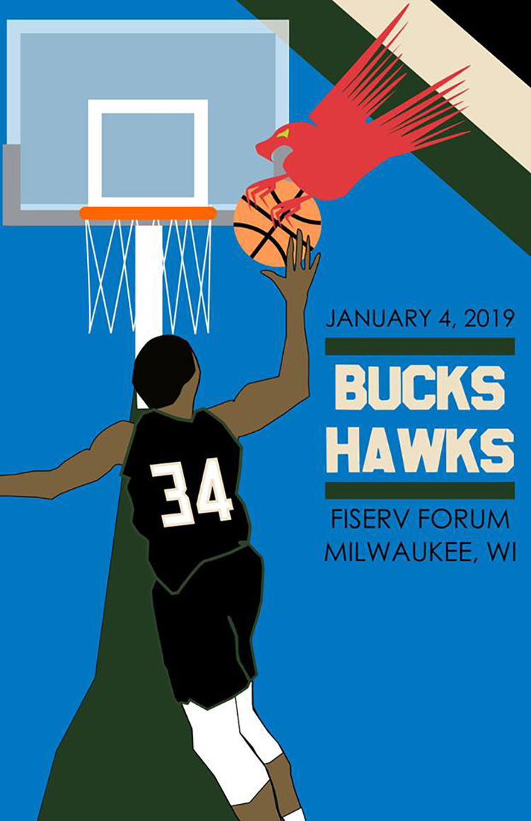 Some Guy Is Designing Posters For Every Milwaukee Bucks Game - 