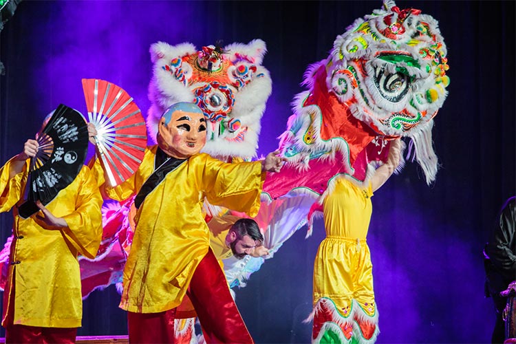 The convention's opening ceremony featured a performance by the ShaoLin Center's lion dance team. AMKE celebrates anime, manga, and a variety of Asian art forms. The convention features guest speakers, panels, game sessions, social gatherings, and an anime-themed rave party.