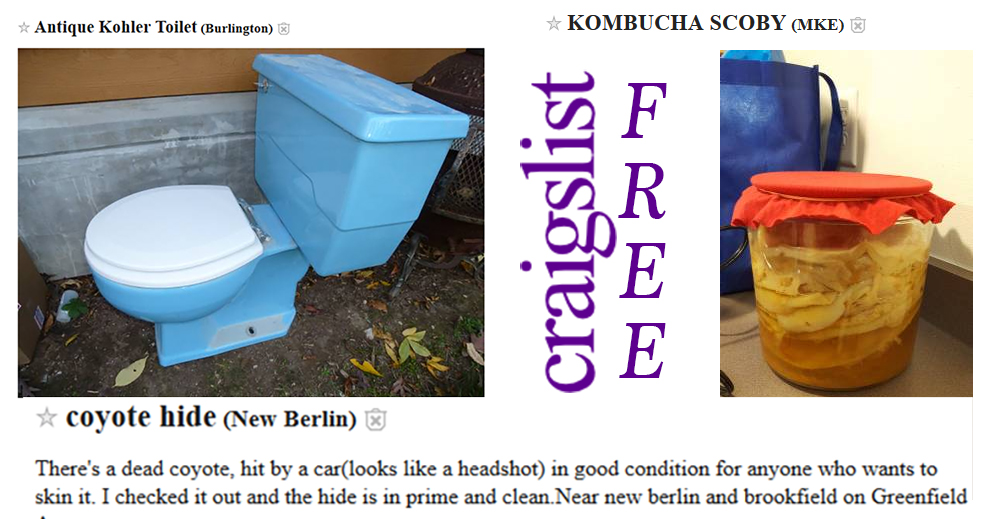 Consider Craigslist’s “free” section for your holiday shopping needs
