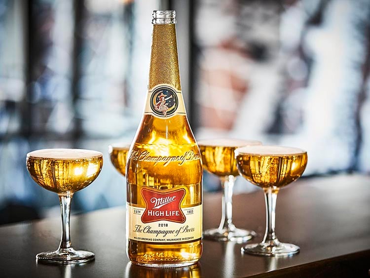 Miller High Life is releasing limited edition champagne bottles