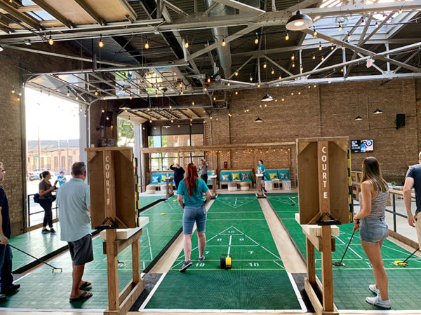 35 pictures of NorthSouth Club, the giant new axe-throwing/shuffleboard ...