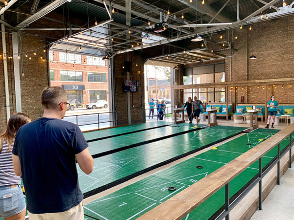 35 pictures of NorthSouth Club, the giant new axe-throwing/shuffleboard ...