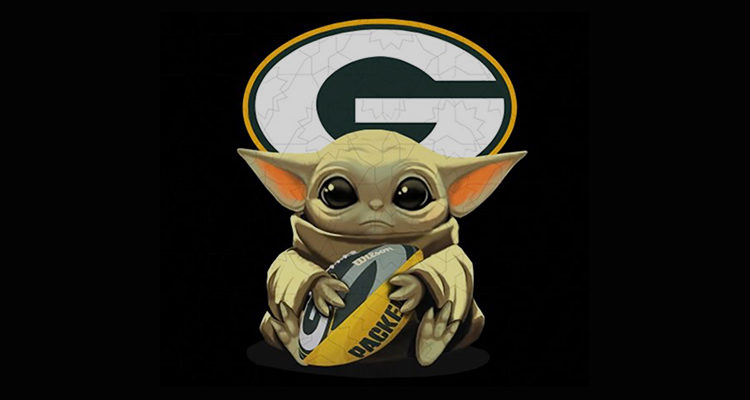 Green Bay Packers Baby Yoda Shirt