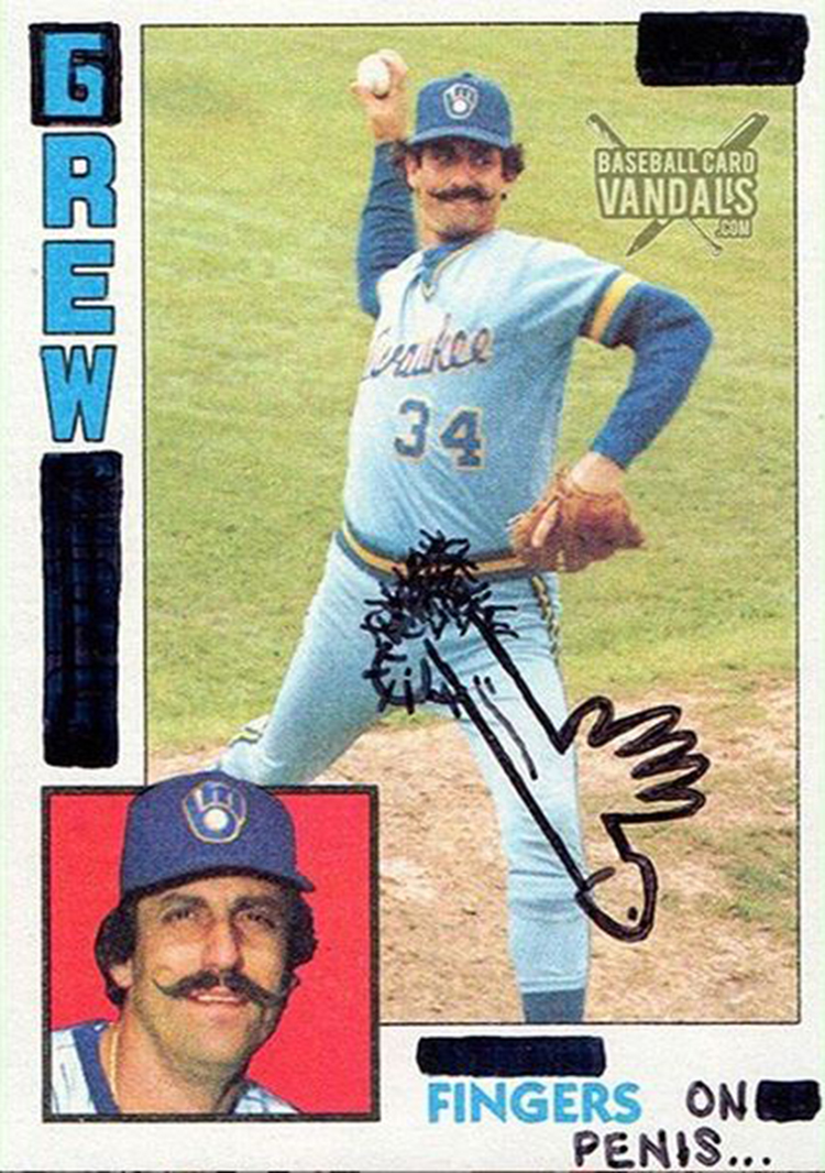 Face Boobs – Baseball Card Vandals