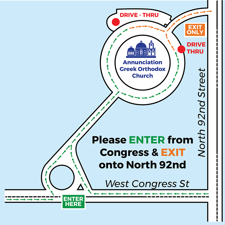 Here’s the map and menu for this weekend’s Greek Fest Drive Thru