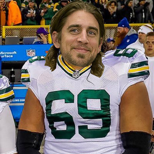 Aaron Rodgers grew hair out to be John Wick for Halloween