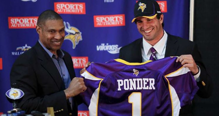 Lot Detail - 2012 Christian Ponder Game Worn and Signed Minnesota Vikings  Jersey (NFL LOA)