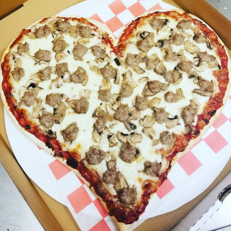 Heart-Shaped Pizzas Return To Papa John's On February 10, 2020