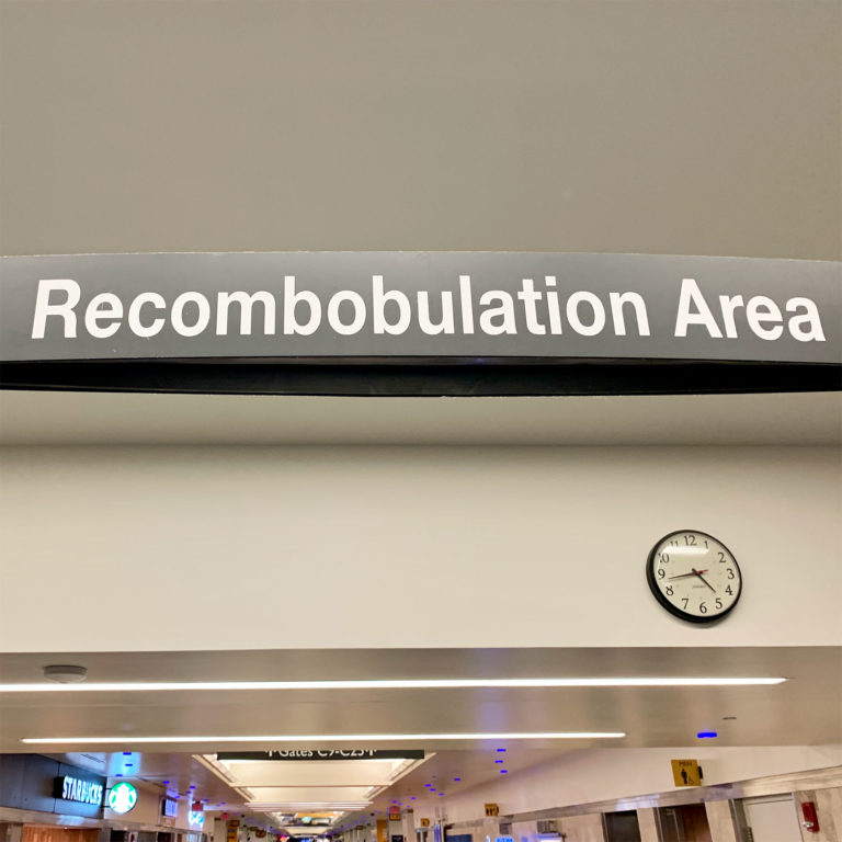 Mandatory Milwaukee: The “Recombobulation Area” signs at Milwaukee ...
