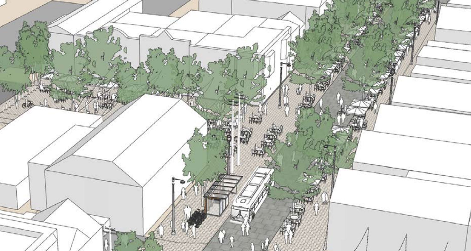 High Street Study Examples Brady Street study released with four options for pedestrianization ...