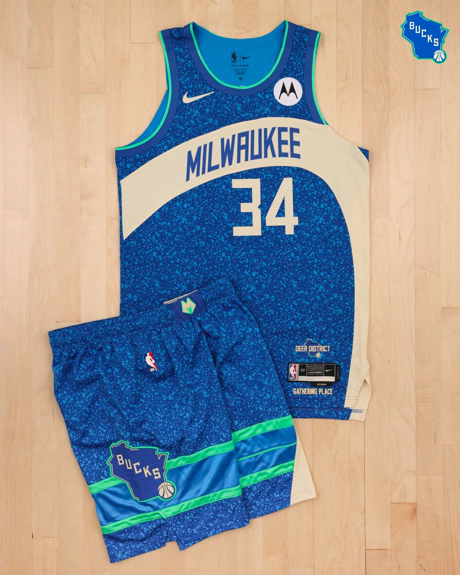 Men's Milwaukee Bucks Pro Standard Royal 2023/24 City Edition