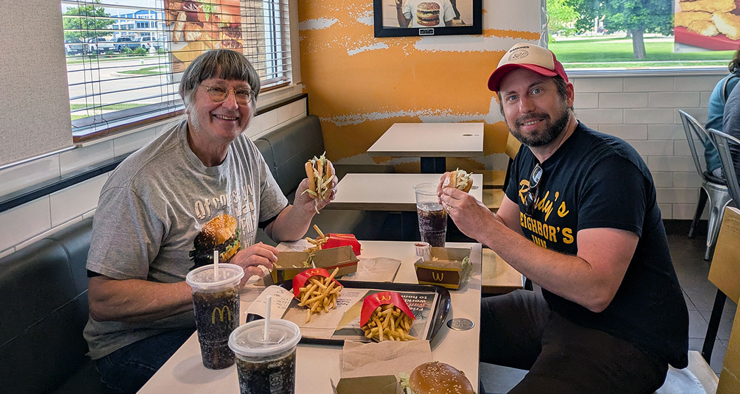 I had a Big Mac and a fish fry with Don Gorske, who holds the