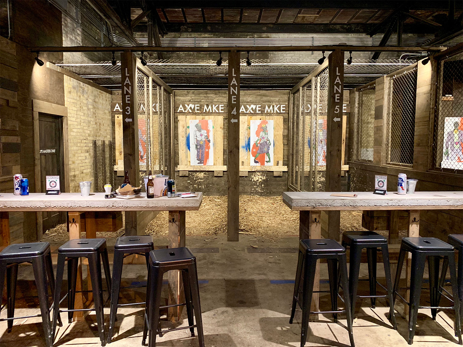 Interior of AXE MKE in Milwaukee, Wisconsin