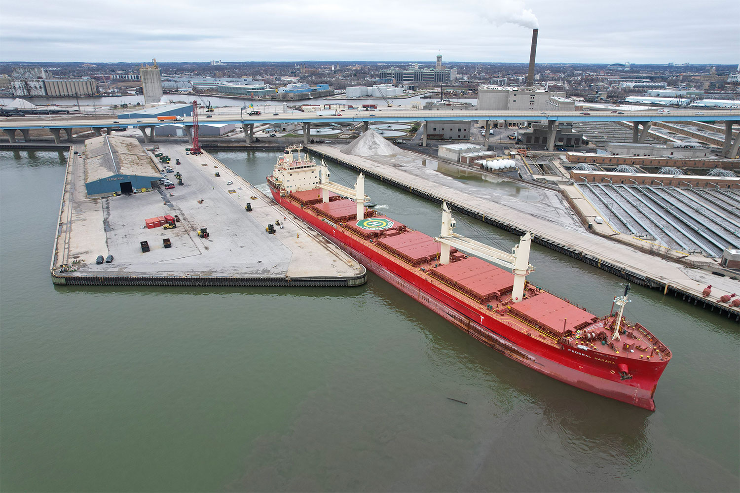 Federal Nagara docking in Milwaukee, Wisconsin