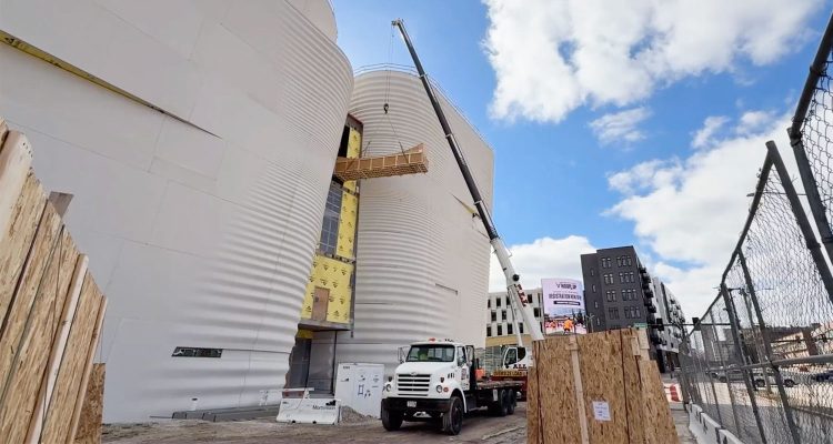 An exhibit being moved into Milwaukee's new museum