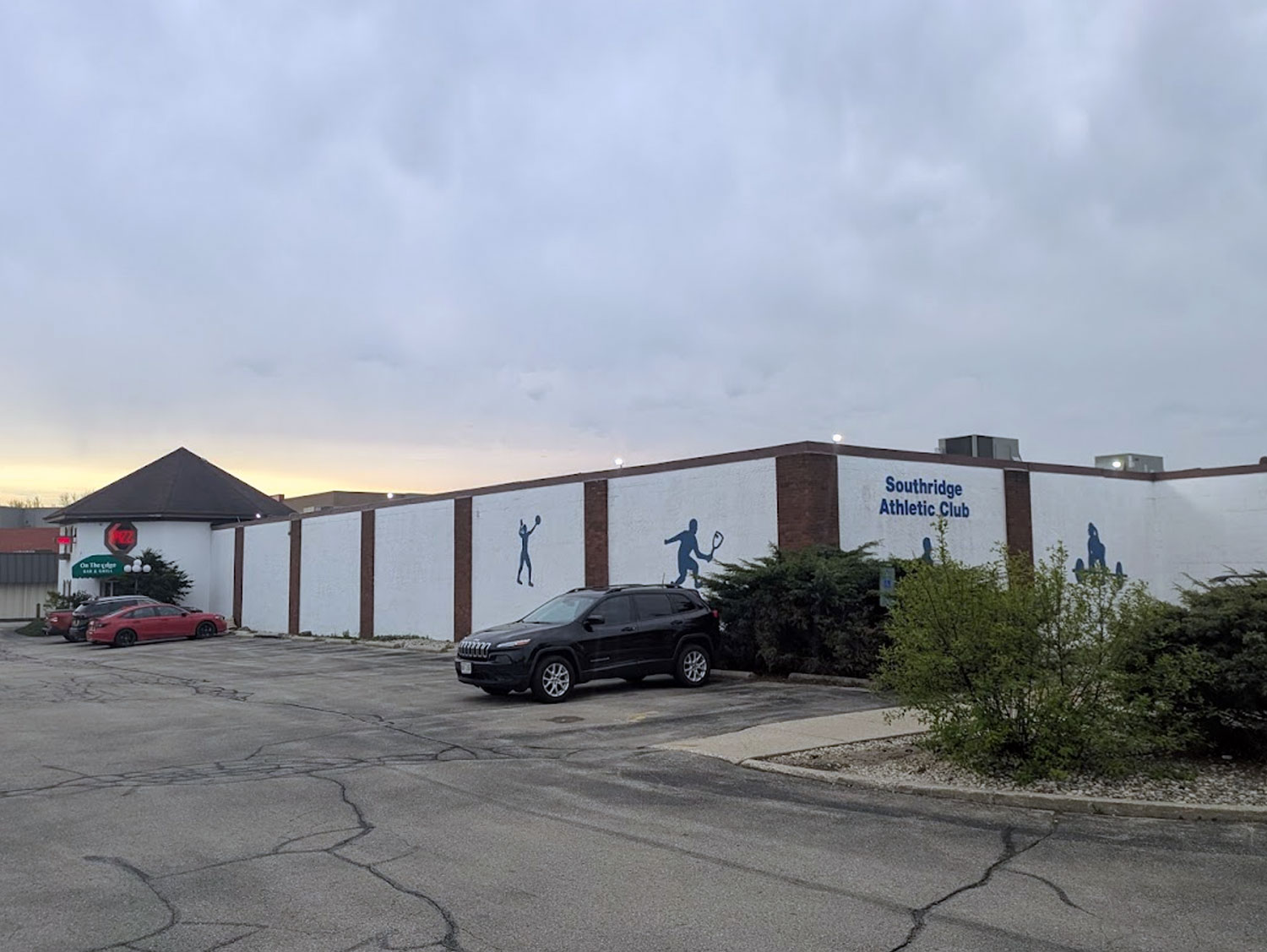 Exterior of On The Edge Bar & Grill and Southridge Athletic Club in Greenfield, Wisconsin