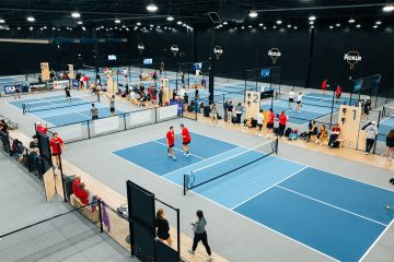 Indoor pickleball court