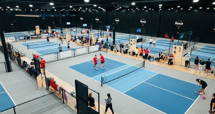 Indoor pickleball court