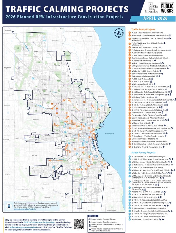 Here’s a map of the 64 traffic calming projects beginning construction ...