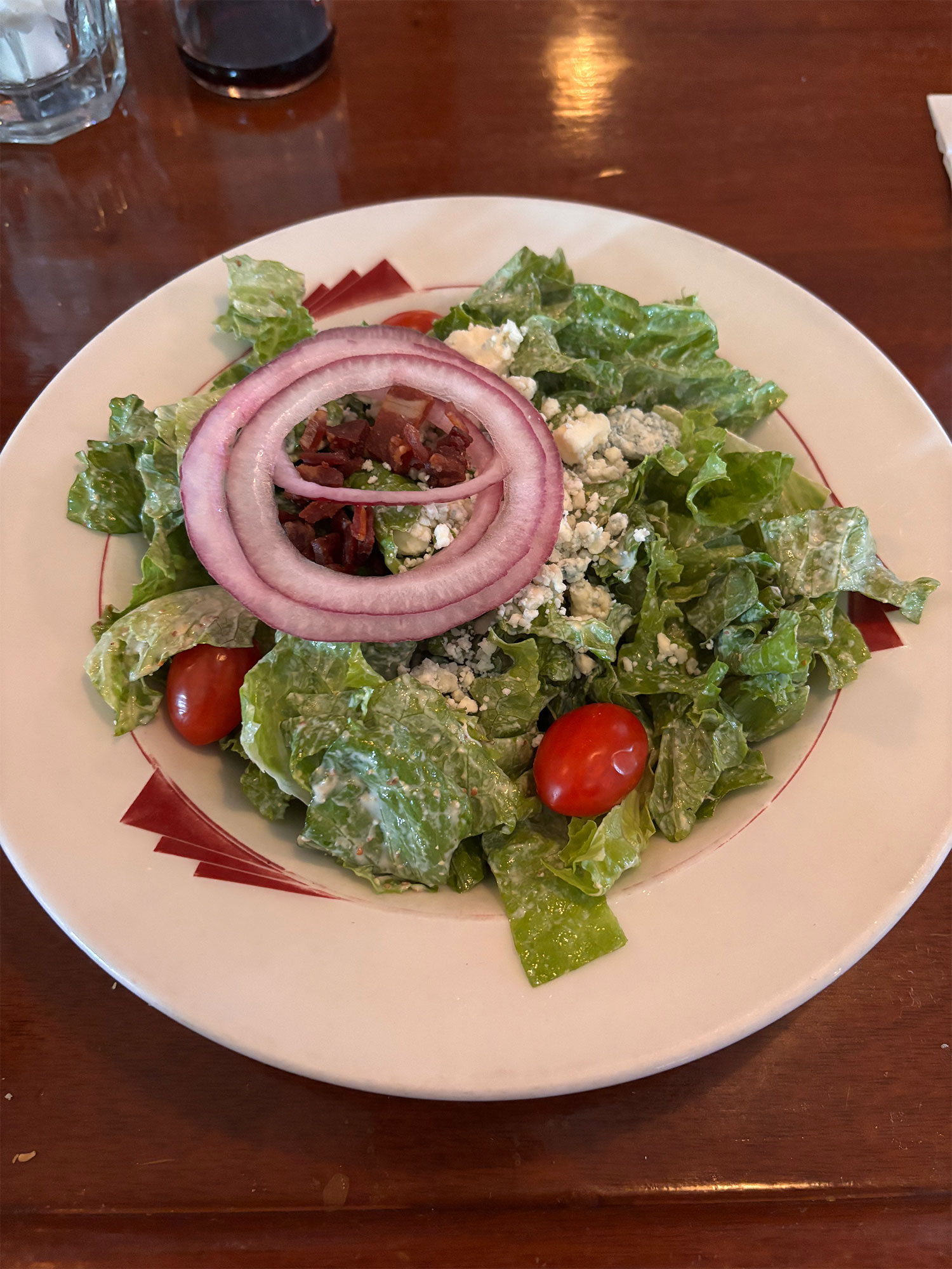 A salad at Balistreri's Bluemound Inn