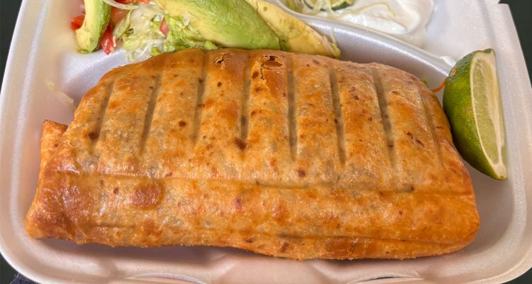 A chimichanga from El Rey