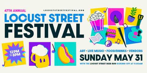 Logo for the 2026 Locust Street Festival