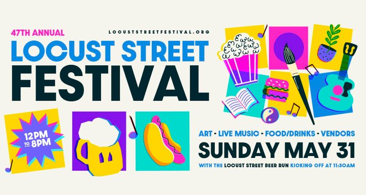 Logo for the 2026 Locust Street Festival