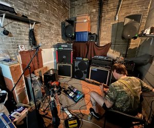 A band practice space at The Ring in Milwaukee, Wisconsin