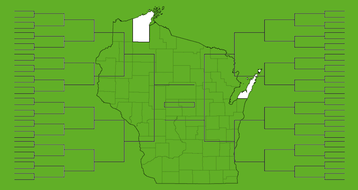 Choose a champ in our Wisconsin County Bracket Final Round!
