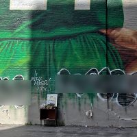 Giannis mural vandalized