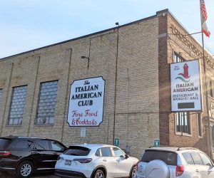 Exterior of Italian American Club in Kenosha, Wisconsin