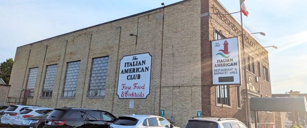 Exterior of Italian American Club in Kenosha, Wisconsin