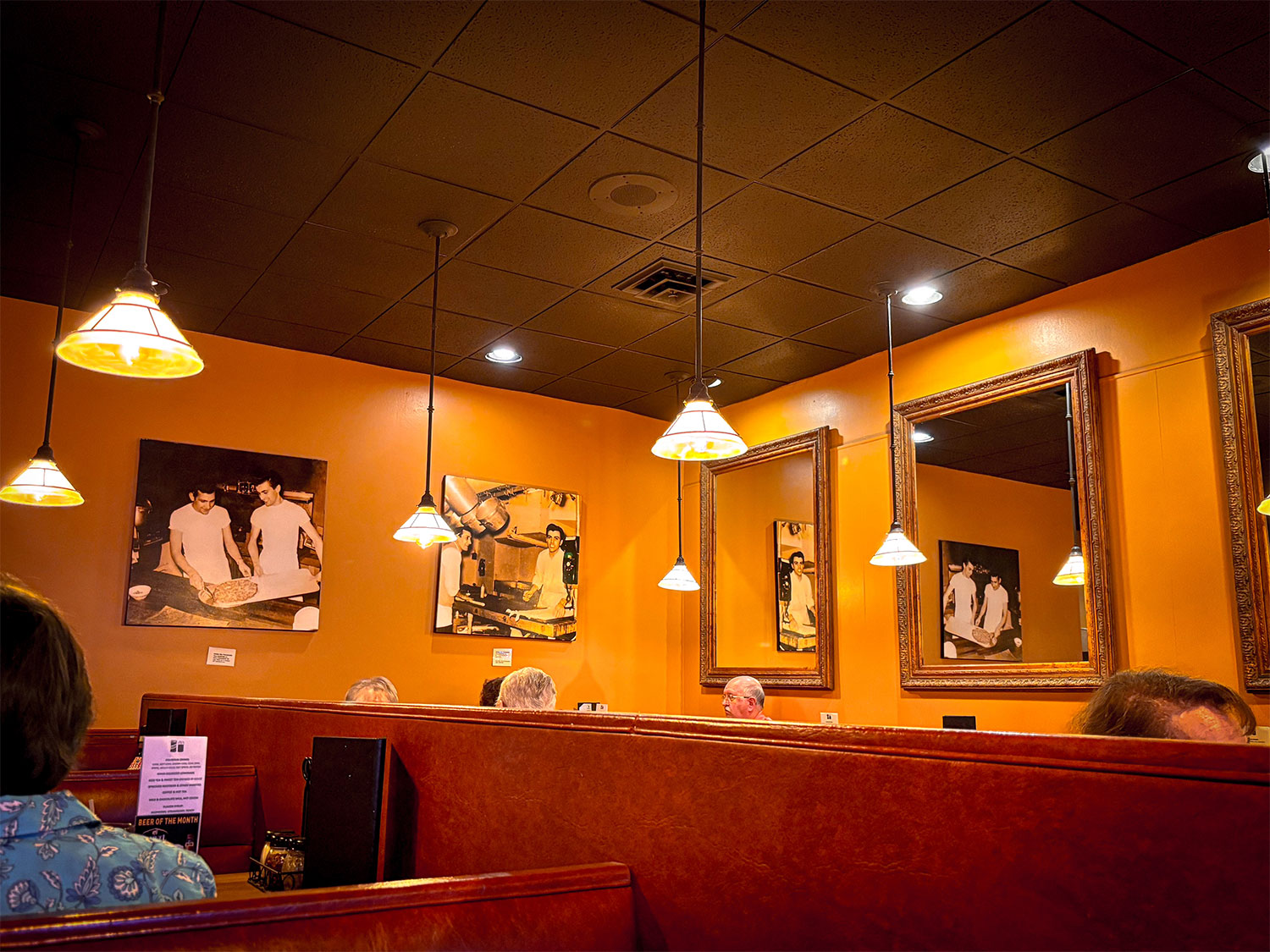 Interior of Mama Mia's in West Allis, Wisconsin