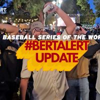 Watch Bert Lauderdale hit up some World Series watch parties