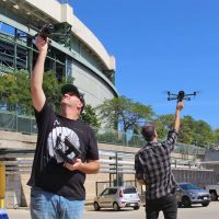 Hungry for the next sunset: The drone pilots of American Family Field