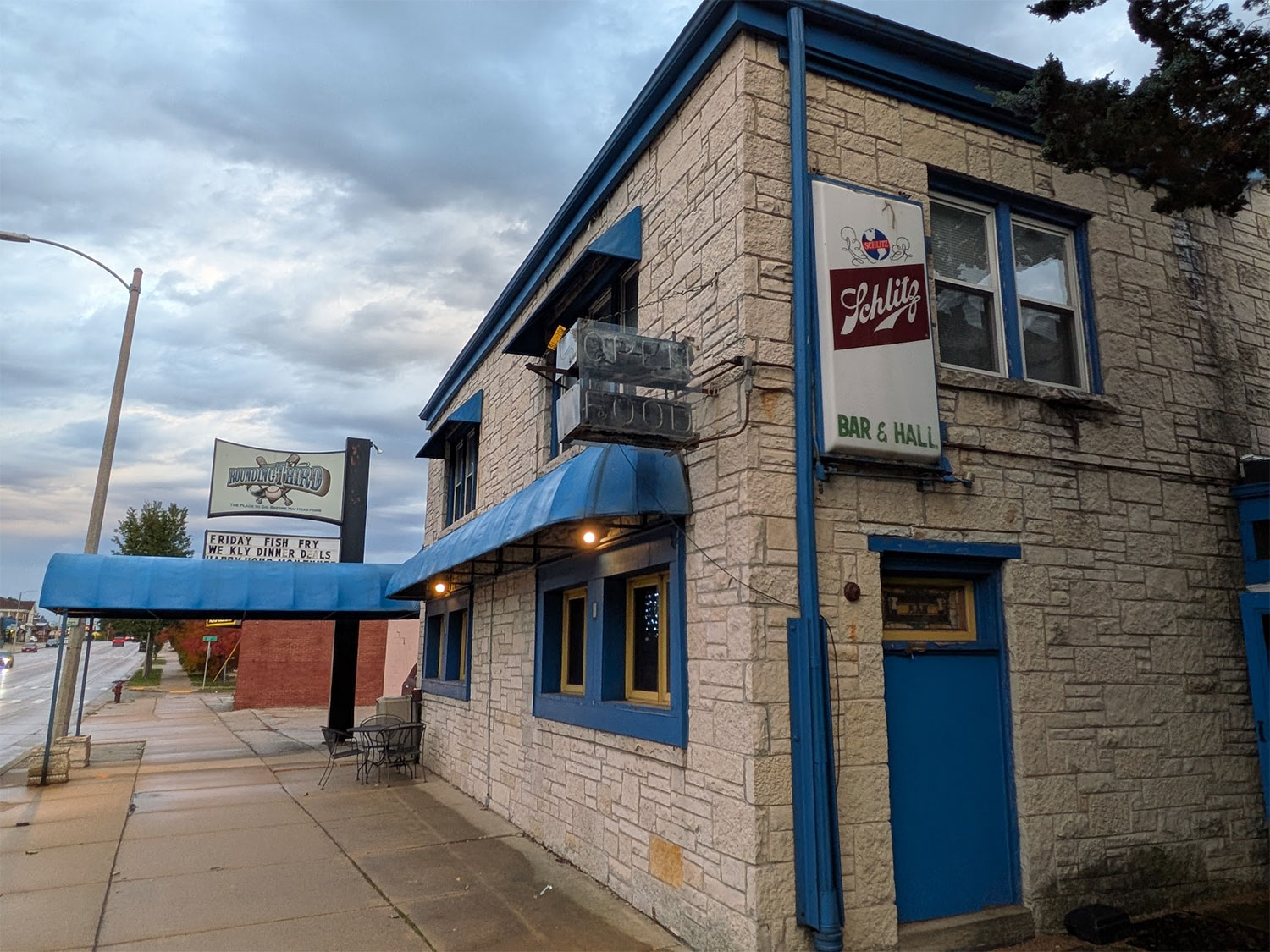 Rounding Third in Milwaukee, Wisconsin